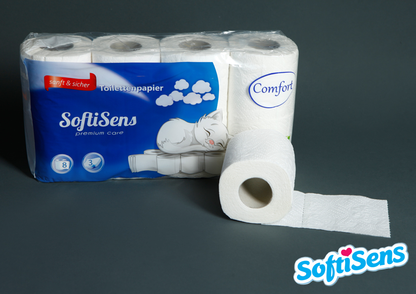 Toilettenpapier 3-lagig 150 Blatt